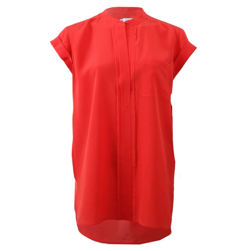 Vince Vibrant Red Women's Blouse